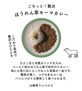 ぶどう山椒の陽 ごろっと!贅沢 ほうれん草キーマカレー