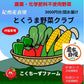 農薬・化学肥料不使用　12月までの期間限定　野菜のサブスク　紀州産直便＆こくちーずファームのタイアップ企画「とくうま野菜クラブ」