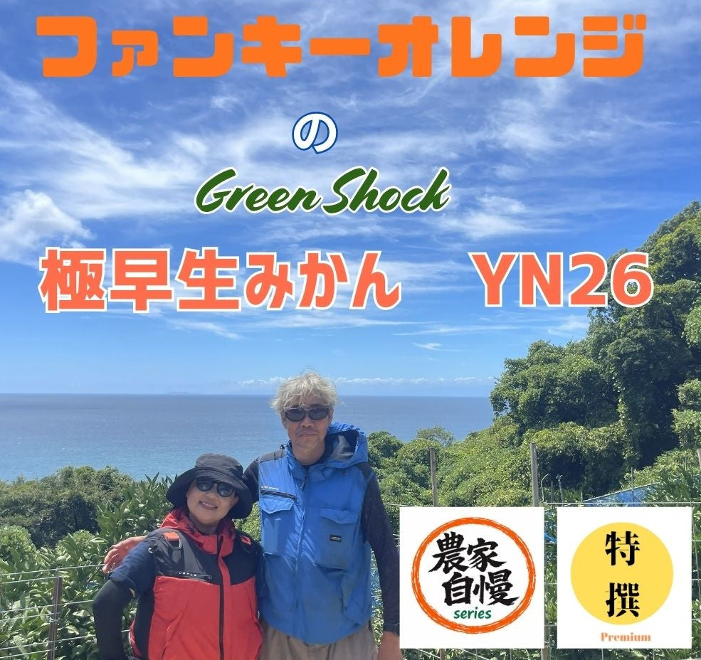 農家自慢｜ファンキーオレンジが仕上げた極早生みかんYN26｜海と太陽と潮風がつくる“ファンキーな旨味”