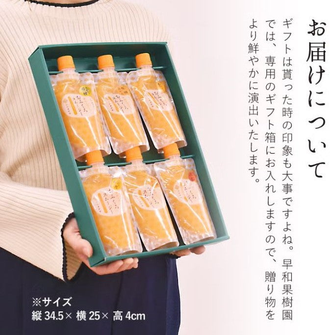 おふくろスムージー6本バラエティセット｜有田みかん・レモン・ゆず・橙・清見｜果肉たっぷり飲むゼリー｜ギフト・贈答用にも